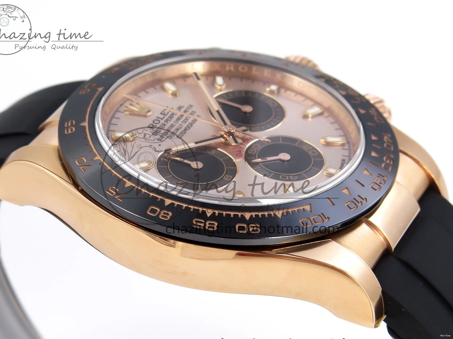 MiroTime 0416 Daytona 116515 Clean 1:1 Best Edition Silver Dial RG Markers on Oysterflex Strap SA4130 V WrinkleFree 1965